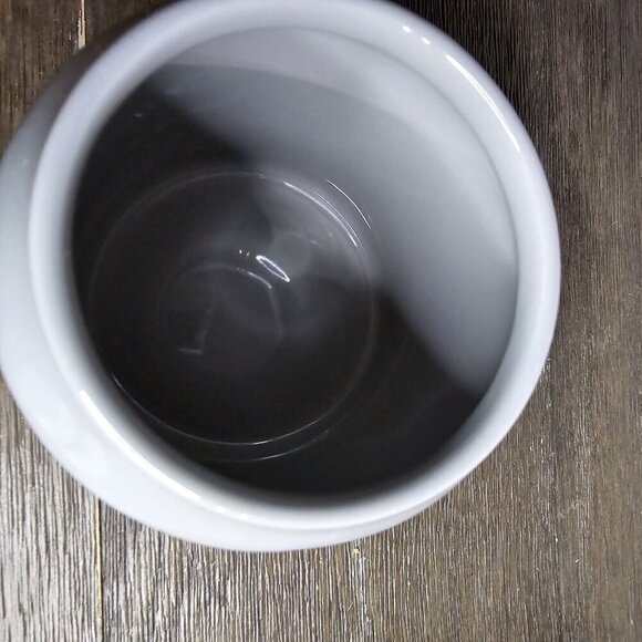 NWT Rae Dunn Artisan Tea Baby Canister Grey Black Lettering Farmhouse Basics - Picture 9 of 13